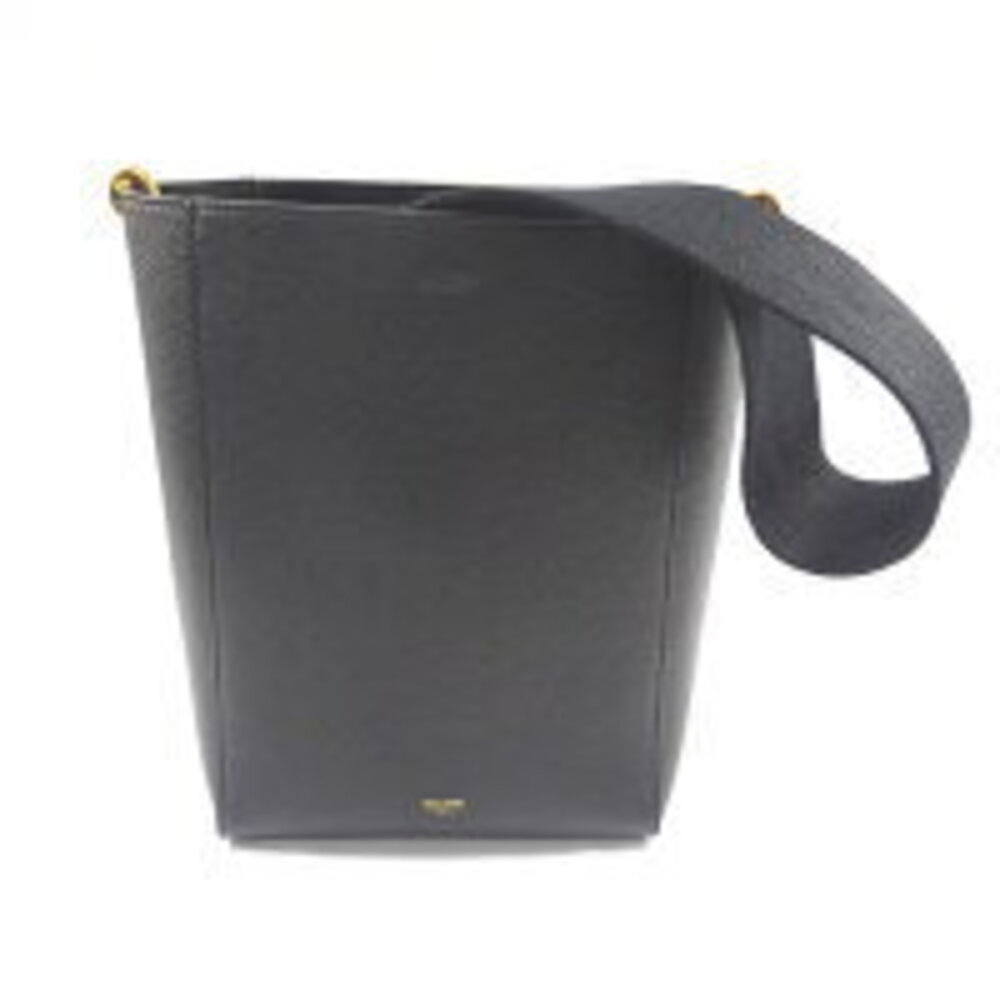 Celine Sangle Bucket Shoulder Bag Black